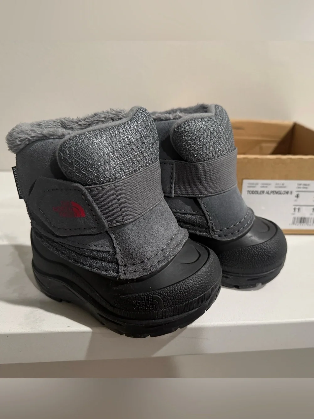 The North Face Kids Grey Insulated Winter Boots